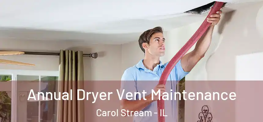  Annual Dryer Vent Maintenance Carol Stream - IL